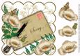 Cream Poppy Sorry Ink Saver 8in Decoupage Topper