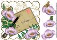 Lilac Poppy Sorry Ink Saver 8in Decoupage Topper