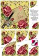 Dpink Roses Lemon 25 Today 6in Duo Corner Stacker