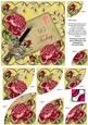 Dpink Roses Lemon 95 Today 6in Duo Corner Stacker
