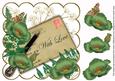 Olive Poppy with Love Ink Saver 8in Decoupage Topper