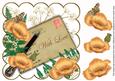 Peach Poppy with Love Ink Saver 8in Decoupage Topper