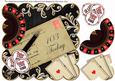 Black Roulette 103 Today 8in Scallop Decoupage Topper