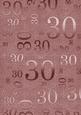 Dusky Pink Metallic 30 Birthday A4 Backing Paper