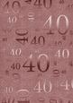 Dusky Pink Metallic 40 Birthday A4 Backing Paper