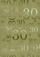 Olive Metallic 30 Birthday A4 Backing Paper