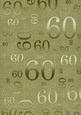Olive Metallic 60 Birthday A4 Backing Paper
