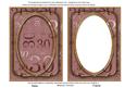 Dusky Pink Metallic 30 Birthday 7x5in Shaker Frame and Base
