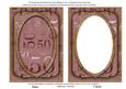 Dusky Pink Metallic 50 Birthday 7x5in Shaker Frame and Base