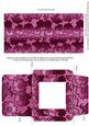 Cerise Metallic Floral Print Midi Card and Envelope