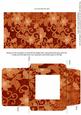 Burnt Orange All Over Floral Midi Card and Envelope Sheet