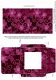 Cerise All Over Floral Midi Card and Envelope Sheet