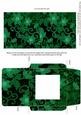 Dark Green All Over Floral Midi Card and Envelope Sheet