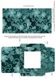 Dusky Teal All Over Floral Midi Card and Envelope Sheet