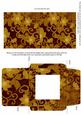 Gold All Over Floral Midi Card and Envelope Sheet