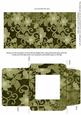 Olive All Over Floral Midi Card and Envelope Sheet