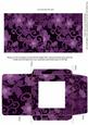 Purple All Over Floral Midi Card and Envelope Sheet