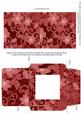 Red All Over Floral Midi Card and Envelope Sheet