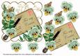 Mint Pansy for My Cousin Ink Saver 6in Step by Step