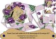 Purple Roses 60 Today Birthday Easel Card & Envelope Kit