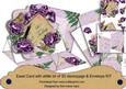 Purple Roses 90 Today Birthday Easel Card & Envelope Kit