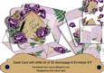 Purple Roses 100 Today Birthday Easel Card & Envelope Kit