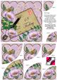Lilac Poppy Postcard 18 Today 6in Duo Corner Stacker