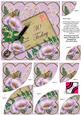 Lilac Poppy Postcard 30 Today 6in Duo Corner Stacker