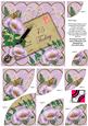 Lilac Poppy Postcard 75 Today 6in Duo Corner Stacker