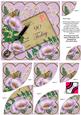 Lilac Poppy Postcard 90 Today 6in Duo Corner Stacker