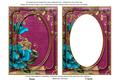 Teal Rose Cerise 7x5in Shaker Base and Frame