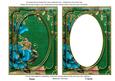 Teal Rose Dark Green 7x5in Shaker Base and Frame