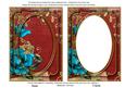 Teal Rose Dark Red 7x5in Shaker Base and Frame