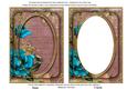Teal Rose Dusky Pink 7x5in Shaker Base and Frame