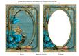 Teal Rose Dusky Teal 7x5in Shaker Base and Frame