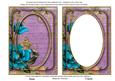 Teal Rose Lilac 7x5in Shaker Base and Frame