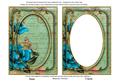 Teal Rose Mint Green 7x5in Shaker Base and Frame