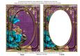 Teal Rose Purple 7x5in Shaker Base and Frame