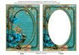 Teal Rose Teal 7x5in Shaker Base and Frame