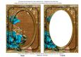 Teal Rose Tea 7x5in Shaker Base and Frame