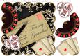 Black Roulette for My Grandad 8in Scallop Decoupage Topper