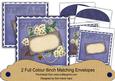 Vintage Blue Birdcage Ornate 8in Envelope Kit