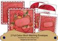 Red Pansy Ornate 8in Envelope Kit