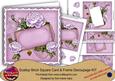 Lilac Roses Ornate 8in 3D Card Frame Kit