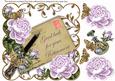 Lilac Roses Your Retirement Ink Saver 8in Decoupage Topper