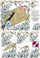 Blue Blossom Good Fortune Ink Saver 6in Duo Corner Stacker