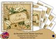 Cream Roses 85th Birthday 8in Round Corner Stacker Kit