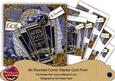 Blue Aftershave 60th Birthday 8in Round Corner Stacker Kit
