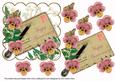 Dred Pansy Ink Saver Anniversary 6in Decoupage Topper