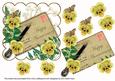 Lemon Pansy Ink Saver Anniversary 6in Decoupage Topper